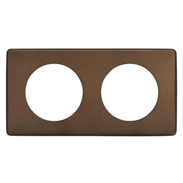 PLAQUE 1 POSTE ALU CHOCOLAT