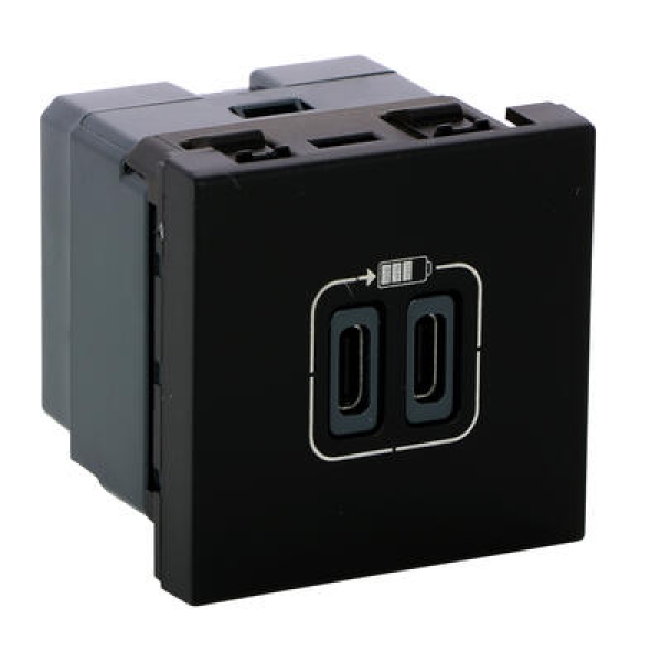 CHARG 1M 1USB C 1.5A NOIR