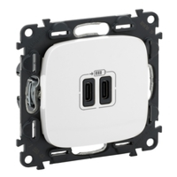 VALLURE ΠΡ 2ΧUSB ΦΟΡΤ ΤΥΠ C 3000MA WHITE