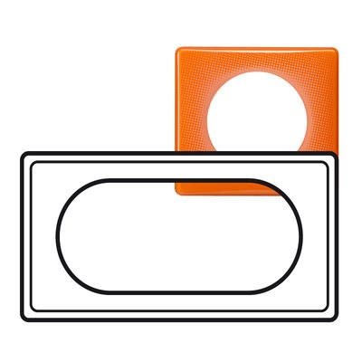 PLAQUE 2P ETENDUE ORANGE 70S