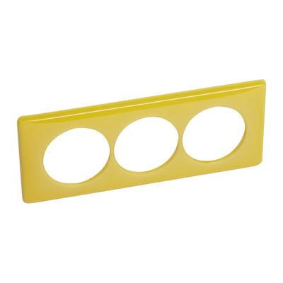 PLAQUE 3P 57MM JAUNE TODAY