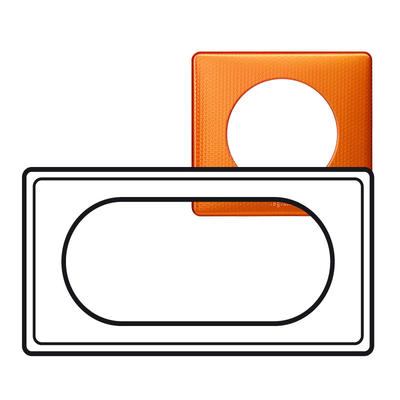 PLAQUE 2P ETENDUE ORANGE SNAKE