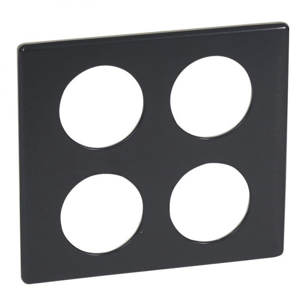 PLAQUE 2X2P CARBONE