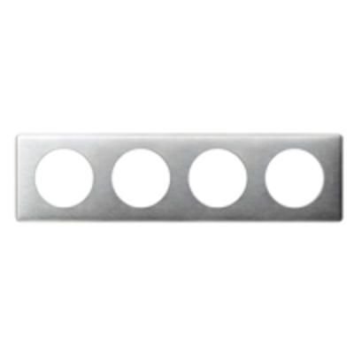 PLAQUE METAL 4P ALUMINIUM