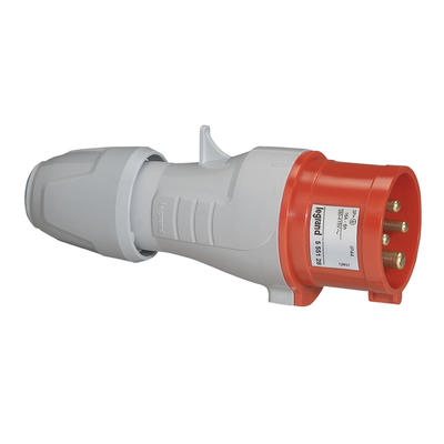 Fiche mobile droite P 17 - 380/415 V~ - 16 A - 3P+T - IP 44