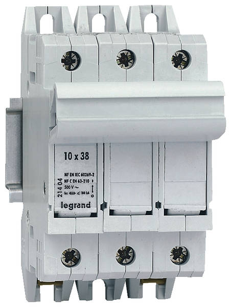 PORTE FUSIBLE SECT SP 38 - 3P - cartouche ind 10x38