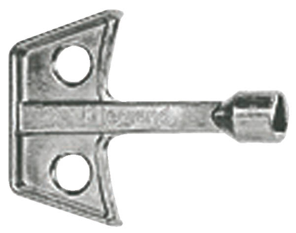 Clé métal pour empreintes - triangle mâle de 8 mm