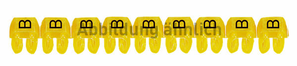 Repère CAB 3 pour filerie 0,15 à 0,5 mm² - chiffre 4 - jaune