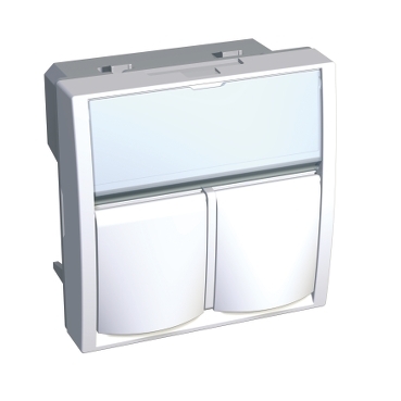 Enjoliveur double Systimax RJ45