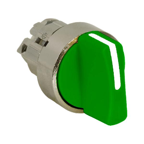tête bouton tournant - 3 positions - Ø 22 - vert