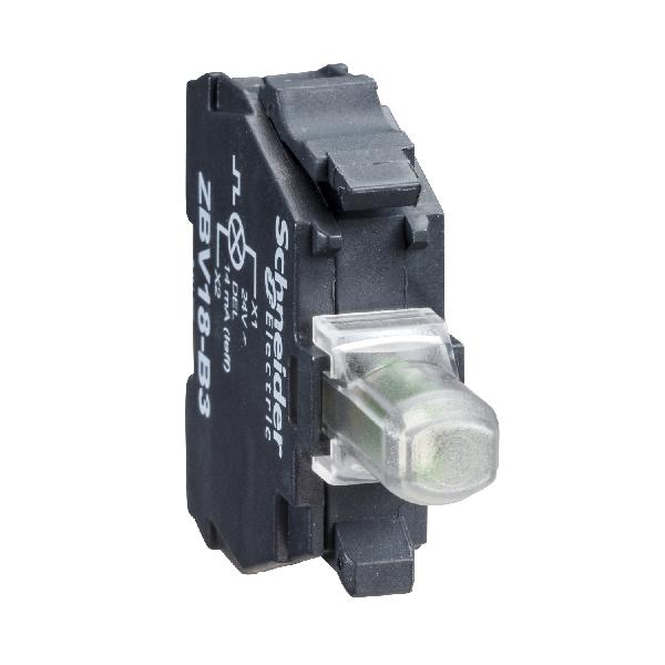 bloc LUMIN clignotant - Ø 22 - DEL bleue intégrée - 120 V