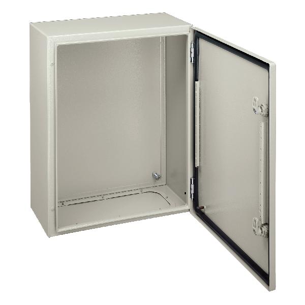 Spacial CRN porte pleine sans plaque de mont. H600xW500xD150 IP66 IK10 RAL7035..