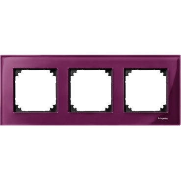 PLAQ 3P MPLAN VERRE RUBIS
