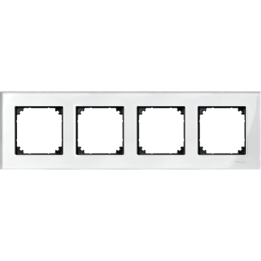 PLAQ 4P MPLAN VERRE BLANC