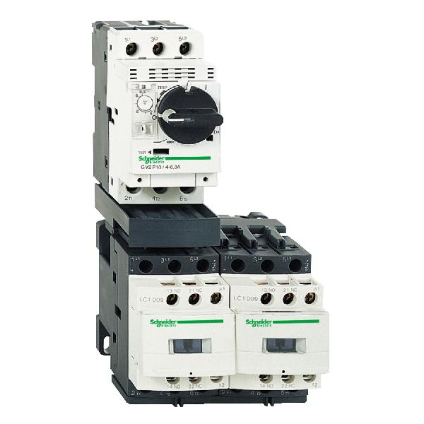 démarreur combiné 2 sens de marche TeSys GV2DP 0.16 à 0.25 A 24 V CA