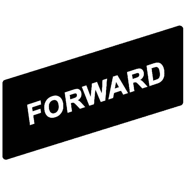 marked legend 8 x 21 mm for legend holder 24 x 48 mm - FORWARD