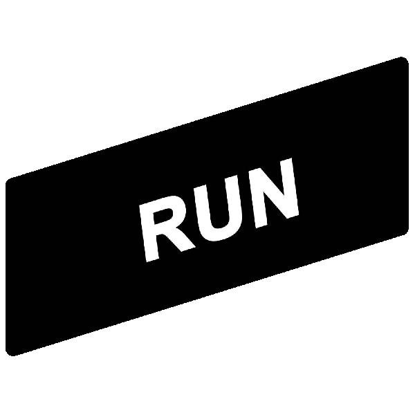étiquette - Ø 16 -8 x 21 mm - RUN