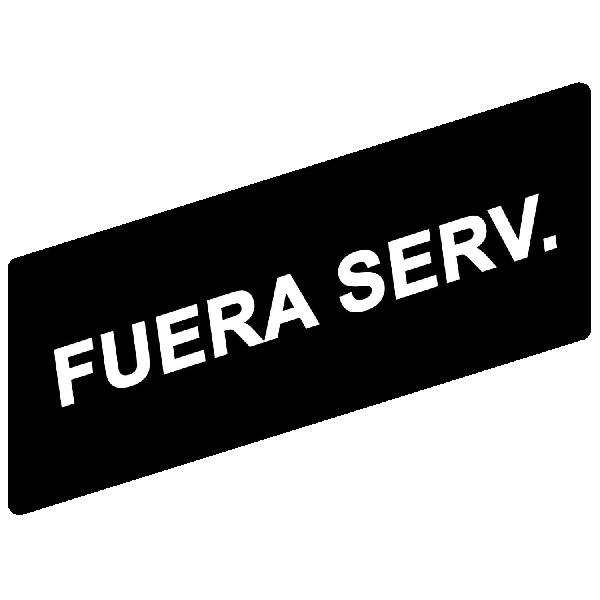 marked legend 8 x 21 mm for legend holder 24 x 48 mm - FUERA DE SERVICIO