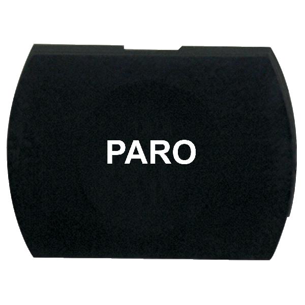black cap marked PARO for rectangular non illuminated pushbutton Ø16