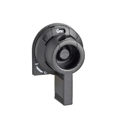 commande rotative frontale, latérale GS1 32 A poignée noire