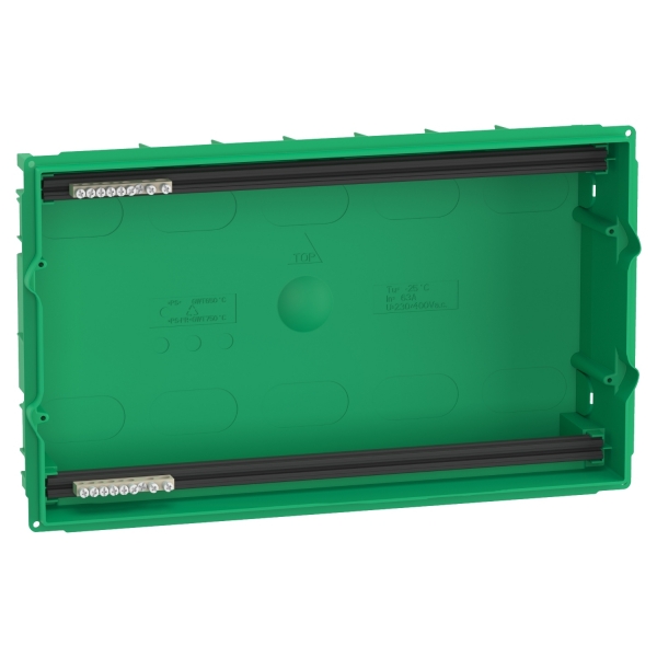 Mini Pragma enclosure base - 1 x 8 modules - for flush mounting