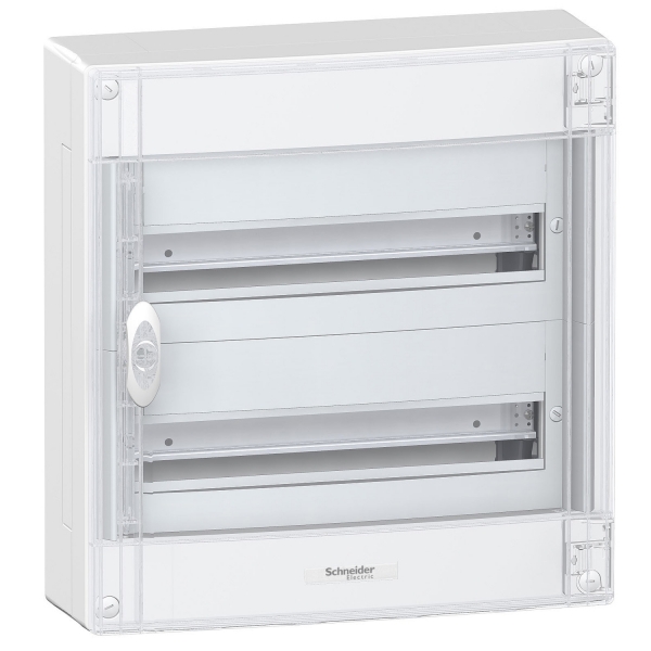 Pragma surface enclosure - IP30 - 2 x 18 modules - transparent door