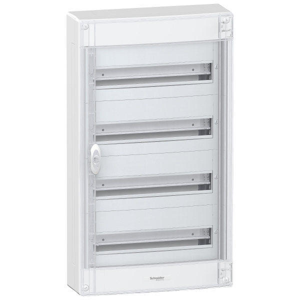 Pragma surface enclosure - IP30 - 4 x 18 modules - transparent door