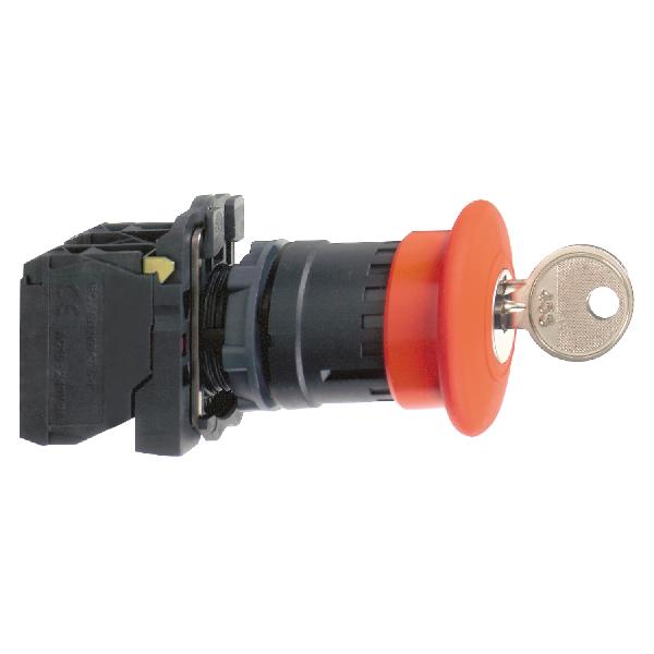 mushroom Ø40 pushbutton key release