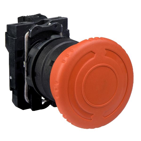 mushroom Ø40 pushbutton latching turn to release