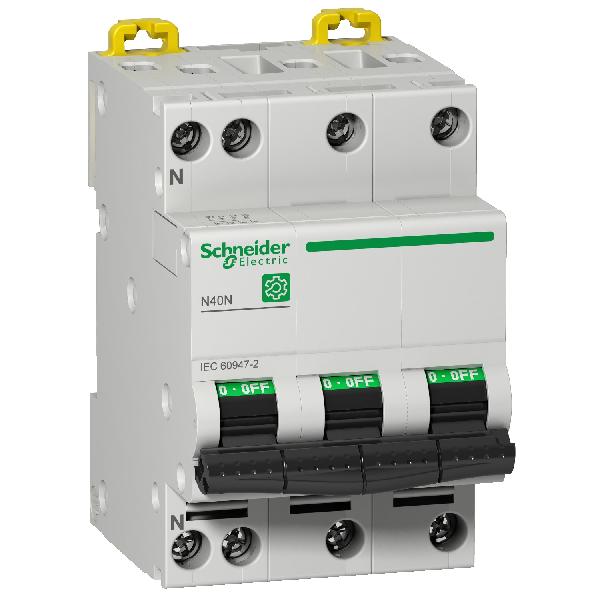 Multi 9 - N40N - MCB - 3P +N - 6A - C - 415V - 10kA