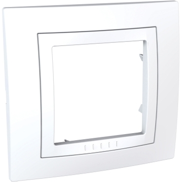 PLAQUE 1 POSTE BLANC