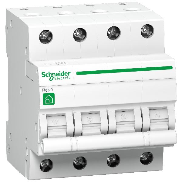 Resi9 Disjoncteur modulaire 4P 25A 400V C Pouvoir de coupure=3000A