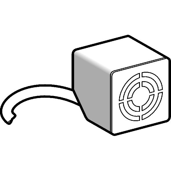détecteur inductif XS8 cubique forme E Sn 15 mm câble 2m