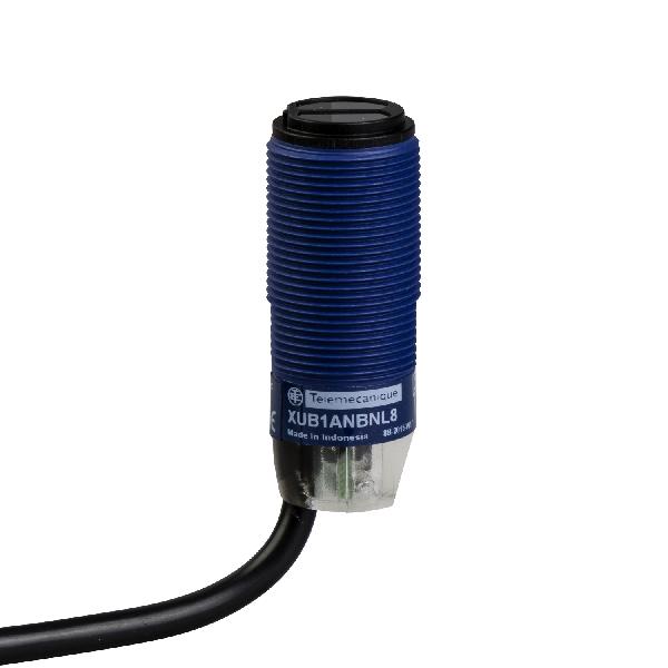 capteur photoélectrique - XUB - reflex - Sn 4m - 12..24VCC - câble 8m