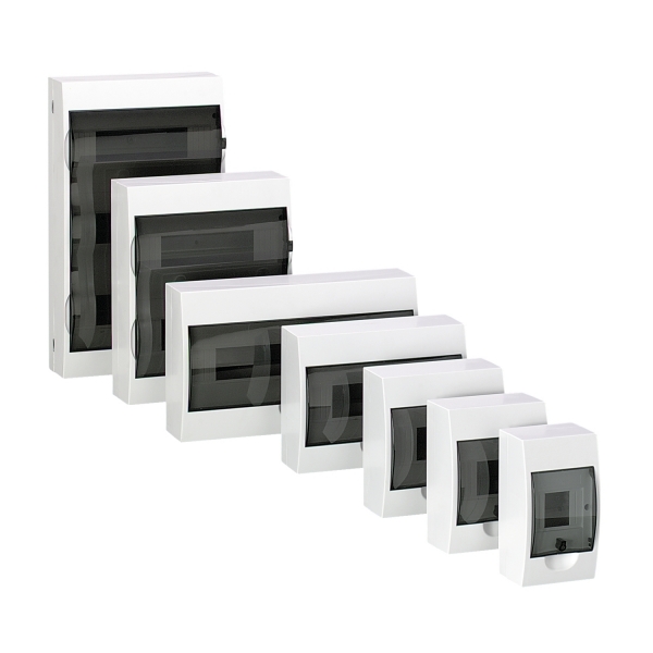 Mini Pragma surface enclosure - IP 40 - 2 x 12 modules - opaque door