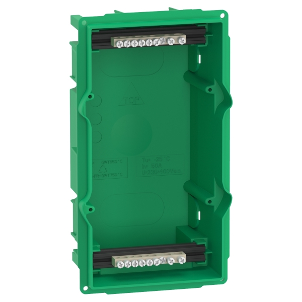 Mini Pragma enclosure base - 1 x 4 modules - for flush mounting