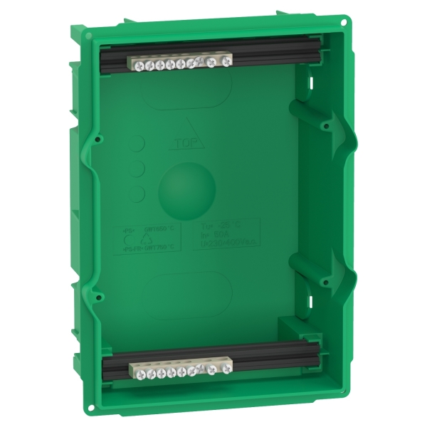Mini Pragma enclosure base - 1 x 6 modules - for flush mounting