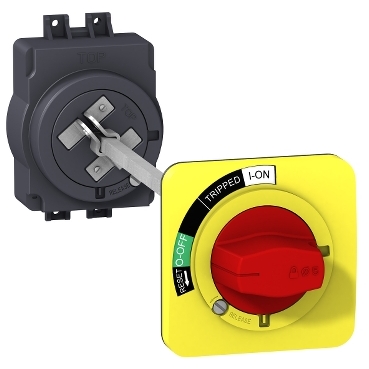 EXTENDED ROTARY HANDLE (RED/YELLOW)