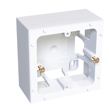 Altira - boîte saillie 1 poste - 40 mm - blanc polaire