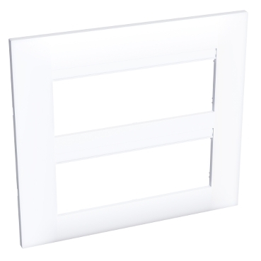 Altira - plaque 2x3 postes - entraxe 45 mm - blanc polaire