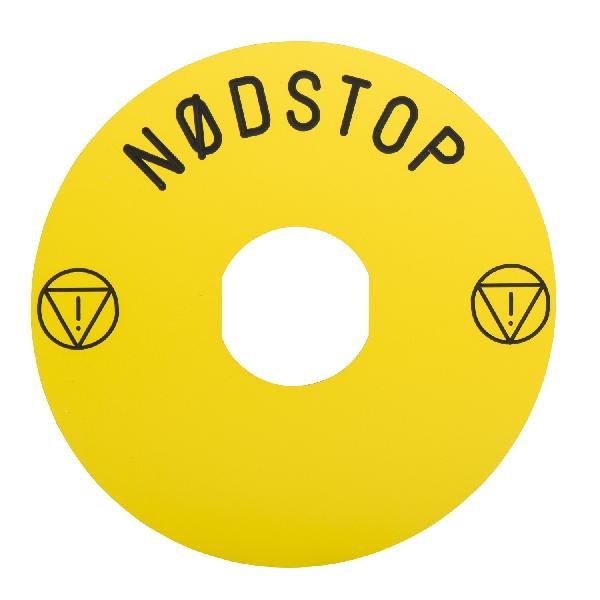 ETIQ. JAUNE DIA 90 NODSTO