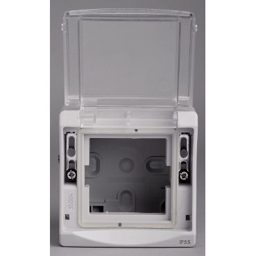 CAD.45X45TRANSP.FUME GRIS