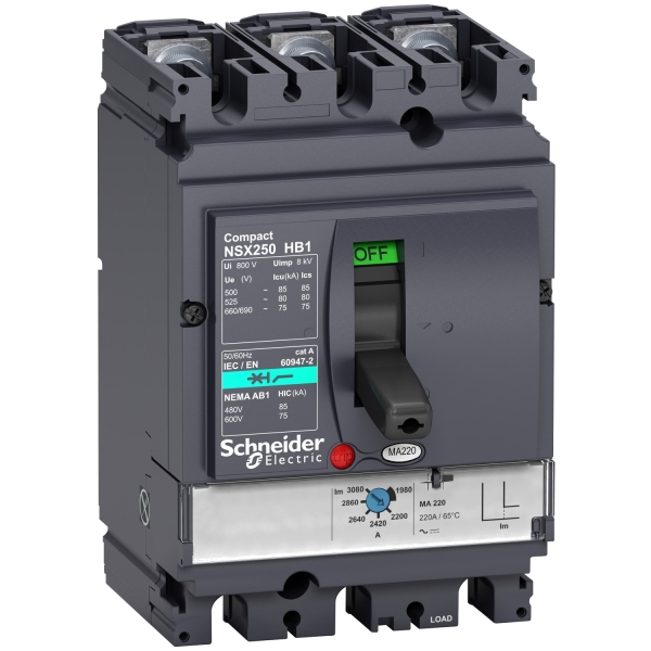 DISJ NSX100HB1 MA 100A 3P3D 85KA 500V