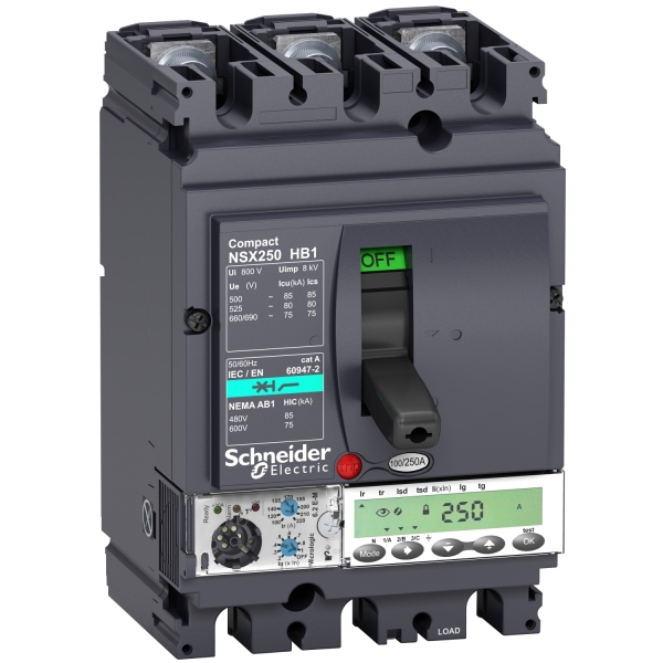DISJ NSX100HB1 MIC. 6.2 E-M 25A 3P3D 85KA 500V