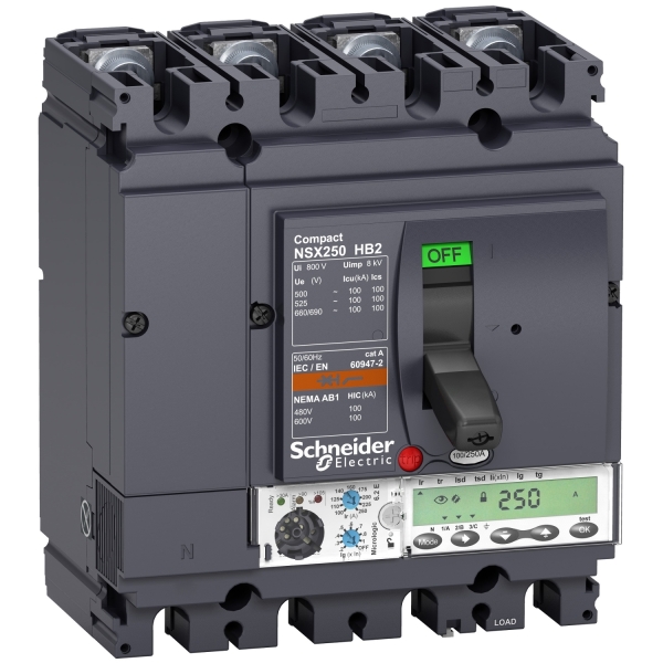 DISJ NSX250HB2 MIC. 6.2 E 100A 4P4D 100KA