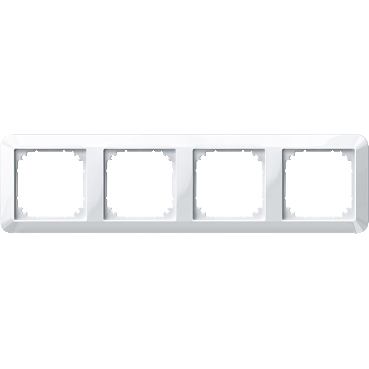 1M PLAQUE QUADRUPLE BLANC
