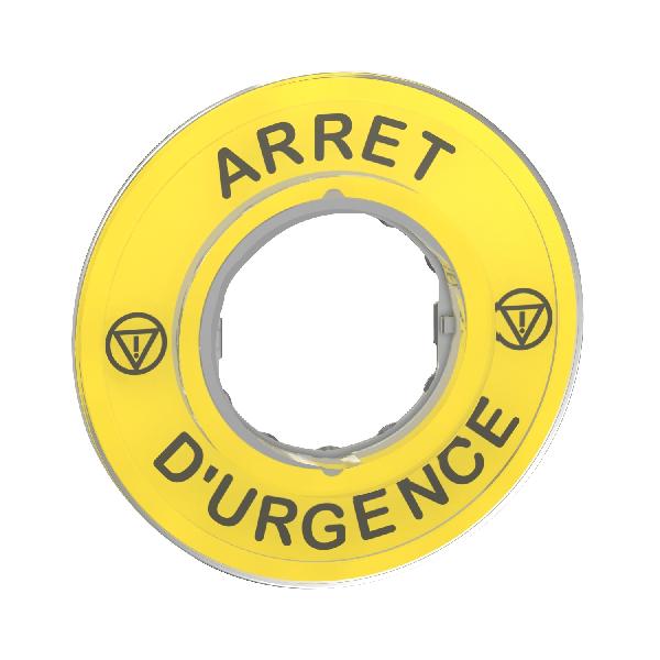 ETIQUETTE ARRET D URGENCE