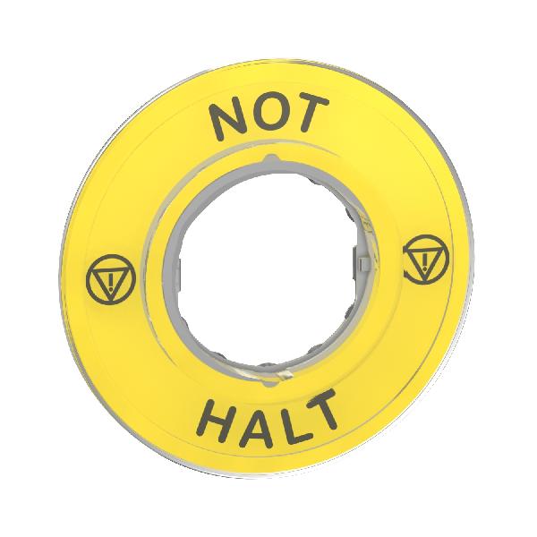ETIQUETTE NOT HALT 3D