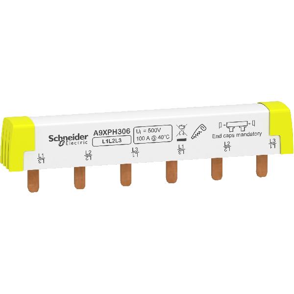 Peigne raccord 3P 100A 6mod