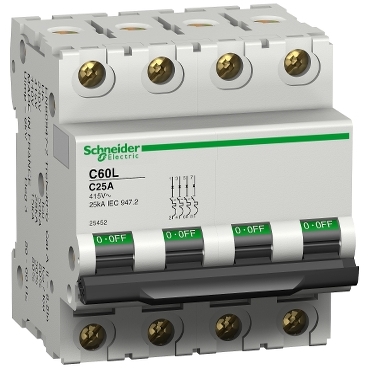 DISJ C60L 4P 40A C 15000A/25KA